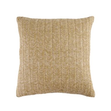 Bee &amp; Willow&trade; Faux Raffia Square Indoor/Outdoor Throw Pillow in Natural. View a larger version of this product image.