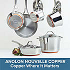 Alternate image 3 for Anolon&reg; Nouvelle Copper Stainless Steel 10-Piece Cookware Set