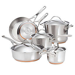 Anolon® Nouvelle Copper Stainless Steel 10-Piece Cookware Set