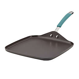 Rachael Ray™ Cucina Nonstick 11-Inch Hard-Anodized Square Griddle Pan in Grey/Agave Blue