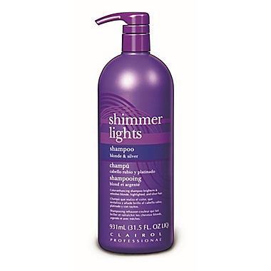 Clairol&reg; Shimmer Lights 31.5 fl. oz. Original Conditioning Shampoo for Blonde and Silver Hair. View a larger version of this product image.