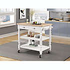 Alternate image 1 for Mikaelson Kitchen Cart in White