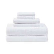 Clean Spaces Aure 100% Cotton Solid 6-Piece Towel Set in White