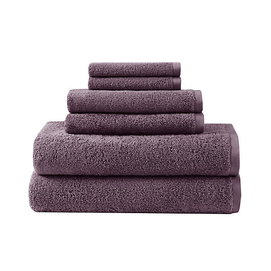 Alternate image 1 for Clean Spaces Aure 100% Cotton Solid 6-Piece Towel Set