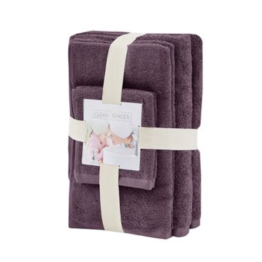 Clean Spaces Aure 100% Cotton Solid 6-Piece Towel Set. View a larger version of this product image.