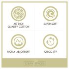 Alternate image 11 for Clean Spaces Aure 100% Cotton Solid Textured 6-Piece Towel Set