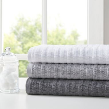 Clean Spaces Aure 100% Cotton Solid Textured 6-Piece Towel Set. View a larger version of this product image.