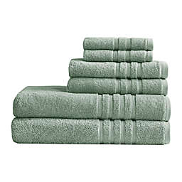 Clean Spaces Nurture 6-Piece Towel Set in Green
