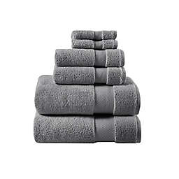 Madison Park Signature Splendor 1000gsm 100% Cotton 6-Piece Bath Towel Set in Charcoal