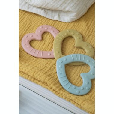 BIBS&reg; Baby Bitie Heart in Peach. View a larger version of this product image.