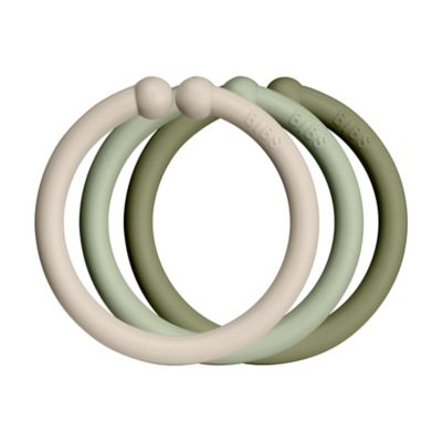 BIBS&reg; 12-Pack Loops Activity Toy in Vanilla/ Sage/Olive