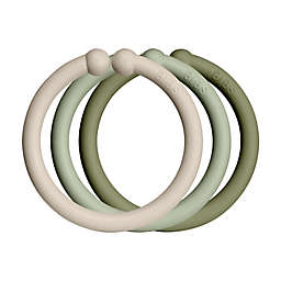 BIBS® 12-Pack Loops Activity Toy in Vanilla/ Sage/Olive