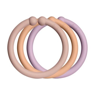 BIBS&reg; 12-Pack Loops Activity Toy in Blush/Peach/Dusky Lilac