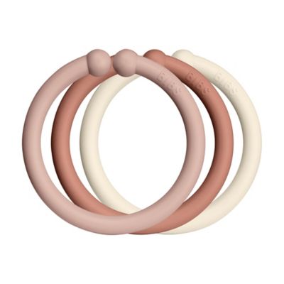 BIBS&reg; 12-Pack Loops Activity Toy in Blush/Woodchuck/Ivory