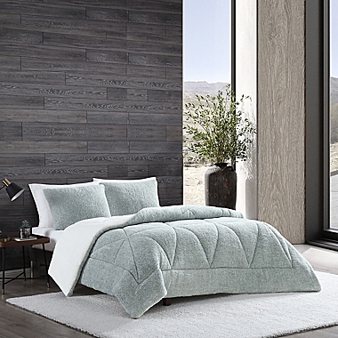 Classic Sherpa Comforter Set King Sidewalk Melange. View a larger version of this product image.
