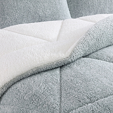 Classic Sherpa Comforter Set King Sidewalk Melange. View a larger version of this product image.