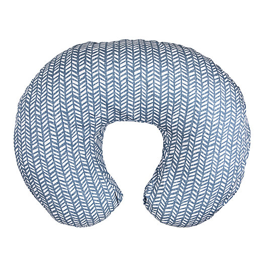 Alternate image 1 for Boppy® Original Nursing Pillow and Positioner in Blue Herringbone