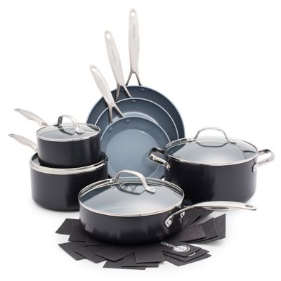 Greenpan Valencia Pro Ceramic Nonstick 11-Piece Cookware Set In Grey