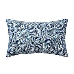 Linum Home Textiles Swish Lumbar Throw Pillow Cover in Aqua Blue