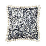 Linum Home Textiles Anchor Square Throw Pillow Cover in Blue