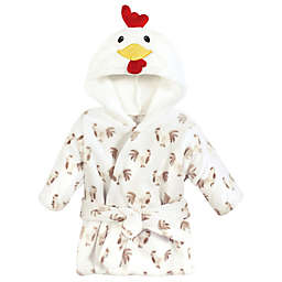Hudson Baby® Size 0-9M Plush Rooster Bathrobe in Cream