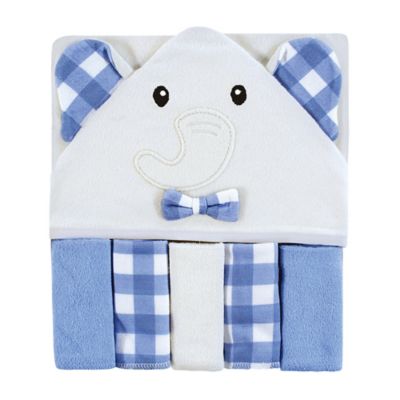 Baby Hooded Towel and Wash Cloth Set With 5 Wash Cloths 