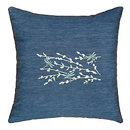 Linum Home Textiles Braelyn Square Throw Pillow in Denim Blue