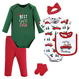 Hudson Baby® 6-Piece Christmas Gift Layette Set in Red
