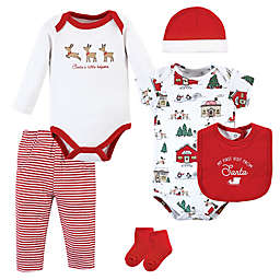 Hudson Baby® 6-Piece North Pole Christmas Layette Set in Red