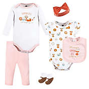 Hudson Baby&reg; Size 0-3M 6-Piece Pumpkin Spice Date Layette Set in Pink/Multi