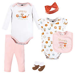 Hudson Baby® 6-Piece Pumpkin Spice Date Layette Set in Pink/Multi