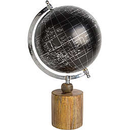 Home Essentials 8-Inch Globe on Wood Base