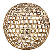 Home Essentials 8-Inch Decorative Ring Ball in Gold