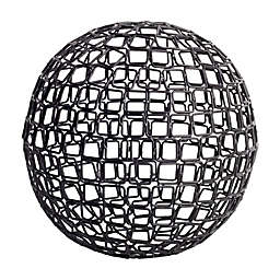 Home Essentials Decorative Chain-Link Ball in Black