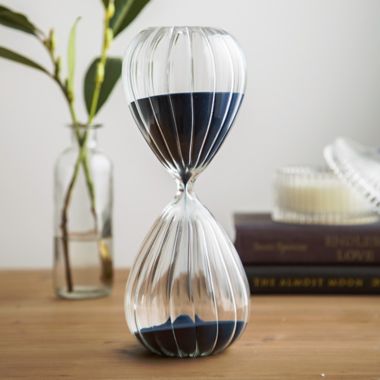 Home Essentials 10-Inch Indigo Sand Optic Hourglass. View a larger version of this product image.