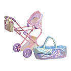 Alternate image 2 for Olivia&#39;s Little World Magical Dreamland Baby Doll 2-in-1 Deluxe Stroller