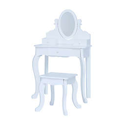 Fantasy Fields by Teamson Kids Little Princess Rapunzel Vanity Table with Stool in White