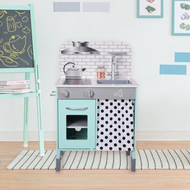 Teamson Kids Little Chef Philly Modern Play Kitchen in Aqua. View a larger version of this product image.