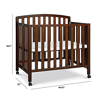 Dylan Portable 3-in-1 Mini Crib in Espresso. View a larger version of this product image.