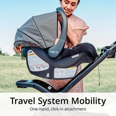 Chicco&reg KeyFit&reg 30 ClearTex&trade Infant Car Seat in Pewter. View a larger version of this product image.