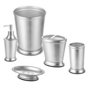 Everhome&trade; Beaded Metal Bath Accessory Collection