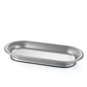 Everhome&trade; Beaded Metal Vanity Tray in Brushed Nickel