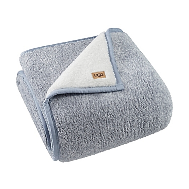 UGG&reg; Sherpa Blanket in Ash Fog. View a larger version of this product image.