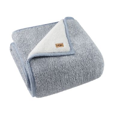 UGG&reg; Sherpa Blanket in Ash Fog. View a larger version of this product image.