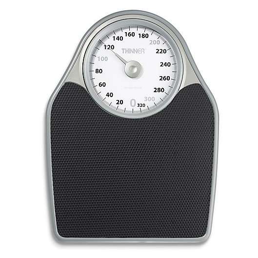 Alternate image 1 for Thinner® XL Dial Analog Precision Bathroom Scale in Black