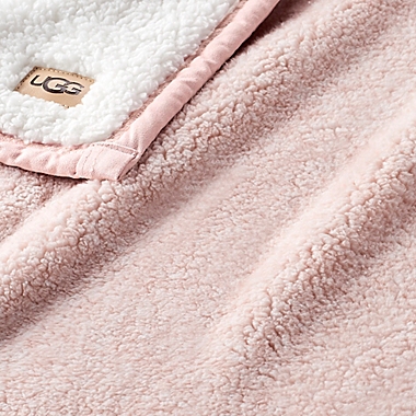 UGG&reg; Melange Classic Sherpa Throw Blanket in Rosewater. View a larger version of this product image.