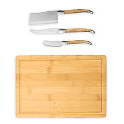 Laguoile® by French Home 4-Piece Cheese Knife and Cheese Board Set