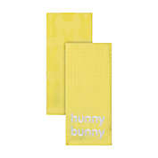 H for Happy&trade; Hunny Bunny Easter Kitchen Towels in Lemon (Set of 2)
