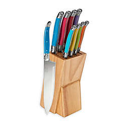 Laguiole® by French Home Connoisseur 9-Piece Knife Block Set