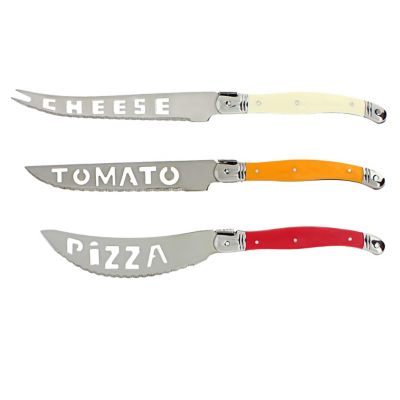 Laguiole&reg; by French Home 3-Piece Cheese, Tomato, and Pizza Knife Set in Multi